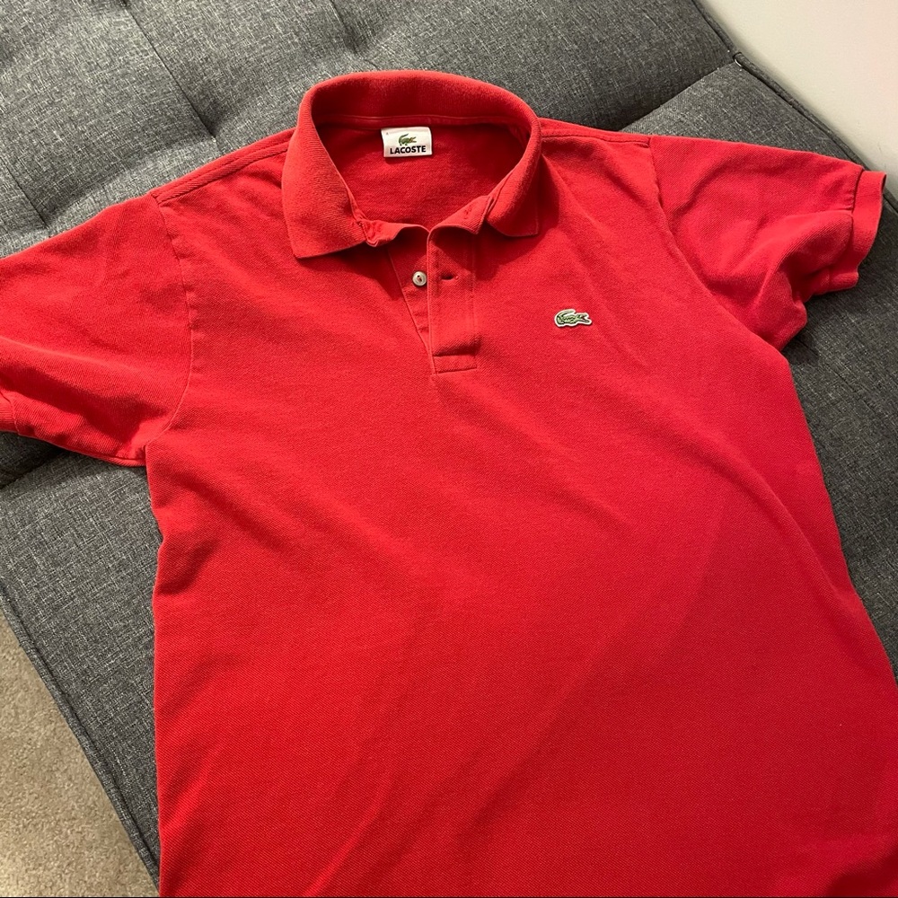 Red Lacoste Polo